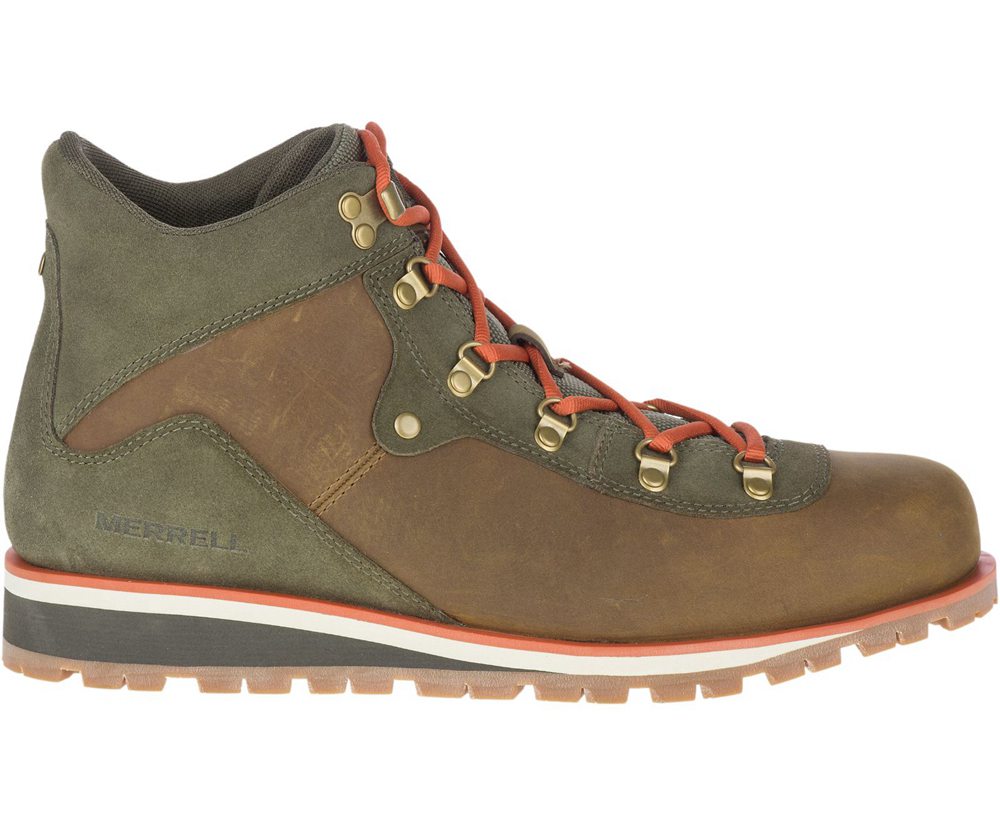 Merrell Støvler Herre - West Fork Waterproof - Brune/Olivengrøn - PCH628714